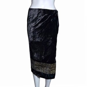 Y2K Crushed Velvet Whimsigoth Skirt